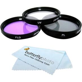 58mm Multi-Coated 3 Piece Filter Kit (UV-CPL-FLD) for Canon EOS Rebel T5i, SL1, T4i, T3i, T3, T2i, 60D, 70D, 5D Mark III DSLR Cameras Which Use (18-55mm, 75-300mm, 50mm 1.4, 55-200, 55-250mm) Lenses