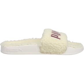 PUMA Womens Leadcat 2.0 Sherpa Slide Sneakers Shoes Casual - Pink, White - Size 8 M