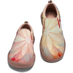 Women's Painted Travel Loafers Slip On Sneakers Casual Comfortable Walking Lightweight Nurse Shoes