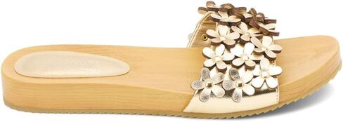 جوز الهند بواسطة Matisse Womens Chelsea Floral Slide Sandals عرضية منخفضة منخفضة الكعب 1-2 " - أبيض in Saudi Arabia