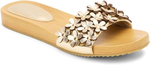 جوز الهند بواسطة Matisse Womens Chelsea Floral Slide Sandals عرضية منخفضة منخفضة الكعب 1-2 " - أبيض in Saudi Arabia