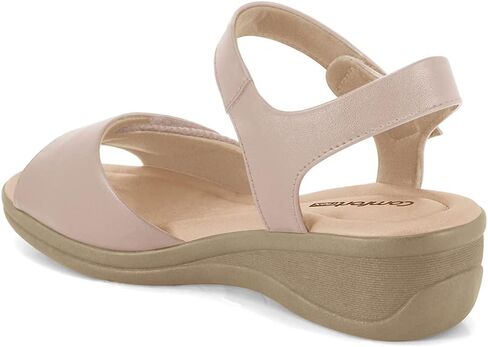 Comfortflex Olivia Women’s Orthopedic Sandals with Arch Support – Soft Cushioned Insole, Adjustable Velcro Straps, Lightweight Wedge Heel – Walking & Travel Sandals in Saudi Arabia