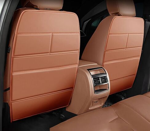 2 Pcs Car Seat Kick Mats Back Seat Protector for McLaren 12C 650S 675LT 720S 765LT 750S, Car Leather Kick Mats, Car Seat Back Protection Pad, Anti-Kick Scratch Resistant,Black in Kuwait