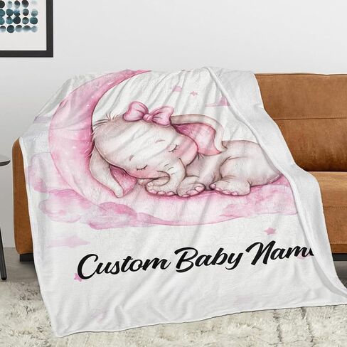 بطانيات اسم مخصصة للأطفال ، بطانيات مخصصة لطفل الأطفال الرضع ، هدايا بابيس لهدايا أعياد الميلاد للبنين والبنات أطفال في سن المراهقة ، أمي الجديدة ، 30 "x40" in Kuwait