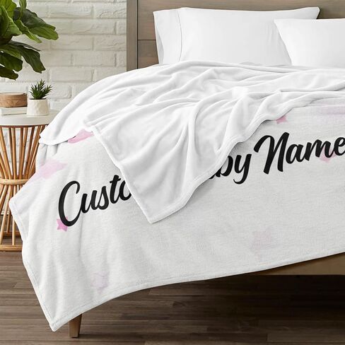 بطانيات اسم مخصصة للأطفال ، بطانيات مخصصة لطفل الأطفال الرضع ، هدايا بابيس لهدايا أعياد الميلاد للبنين والبنات أطفال في سن المراهقة ، أمي الجديدة ، 30 "x40" in Kuwait