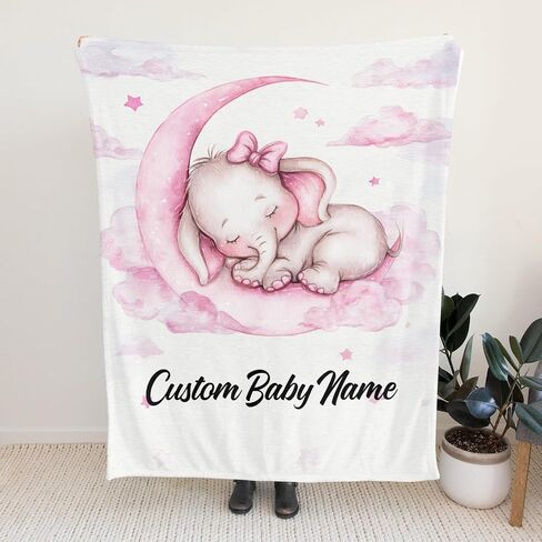 بطانيات اسم مخصصة للأطفال ، بطانيات مخصصة لطفل الأطفال الرضع ، هدايا بابيس لهدايا أعياد الميلاد للبنين والبنات أطفال في سن المراهقة ، أمي الجديدة ، 30 "x40" in Kuwait