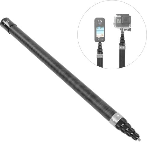 106 بوصة خفيفة الوزن مونبود مونوبودود ، OSMO Action ، عصا سيلفي طويلة جدا ، خفيفة الوزن ، محمولة ، مقبض مضاد للانزلاق ، تصميم خفي ، سهلة الاستخدام (الفضة) in Kuwait