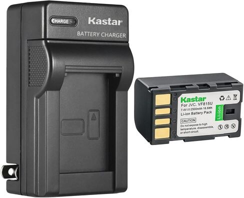 Kastar 1-Pack Battery and AC Wall Charger Replacement for JVC GR-D750US GR-D751 GR-D760 GR-D760EK GR-D760EX GR-D760US GR-D770 GR-D770AC GR-D770E GR-D770EK GR-D770EX GR-D770US GR-D770VS GR-D771 in Saudi Arabia