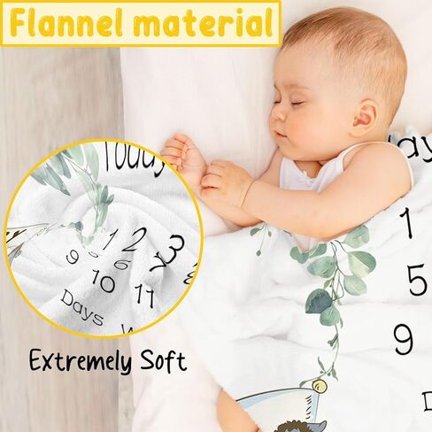 Winnie Baby Milestone Blanket, Winnie Newborn Month Blankets for Babies, Newborn Photography Background Decor, Perfect for Baby Shower Birthday Party in Kuwait