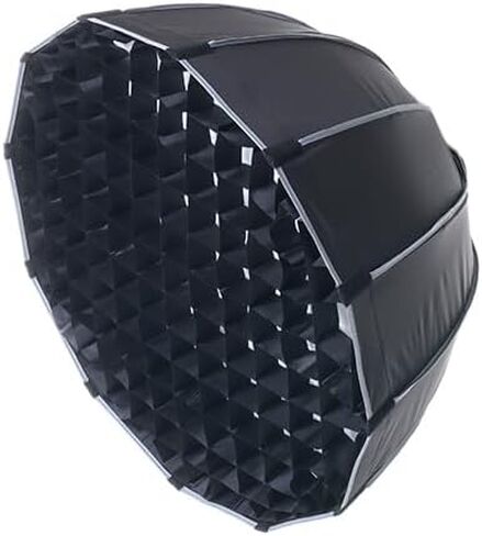 REFLEX CAMERA 90cm Deep Parabolic Softbox Diffuser Kit – Bowens Mount, Professional Lighting with Grid & Dual Diffusers for Photography & Video, Quick Setup, Studio/Outdoor Use in Saudi Arabia