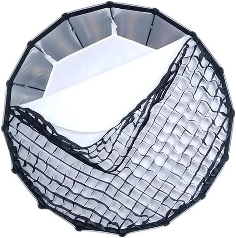 REFLEX CAMERA 90cm Deep Parabolic Softbox Diffuser Kit – Bowens Mount, Professional Lighting with Grid & Dual Diffusers for Photography & Video, Quick Setup, Studio/Outdoor Use in Saudi Arabia