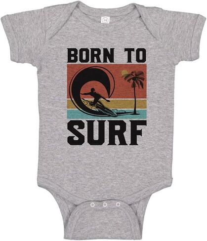 Born to Surf Baby Infant Bodysuit in Saudi Arabia