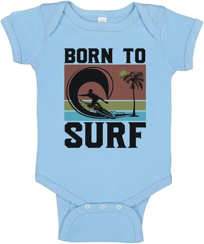 Born to Surf Baby Infant Bodysuit in Saudi Arabia