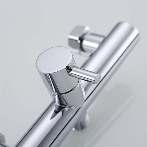 Faucets Matte Black & Chrome BathroomSprayer Kit, Solid Brass Hot and Cold Mixer Wall MountedFaucet,Chrome(Chrome) in Saudi Arabia