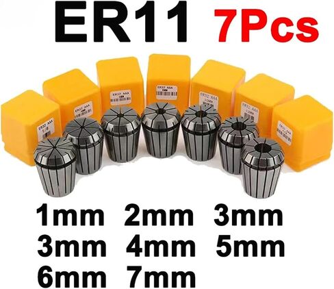ER11 ER16 ER20 ER25 Collet Chuck Set 1-16mm Spring Collet For Machining Center Engraving Machine Lathe Mill Tool ER Collet(ER25 10pcs (1-16mm)) in Saudi Arabia