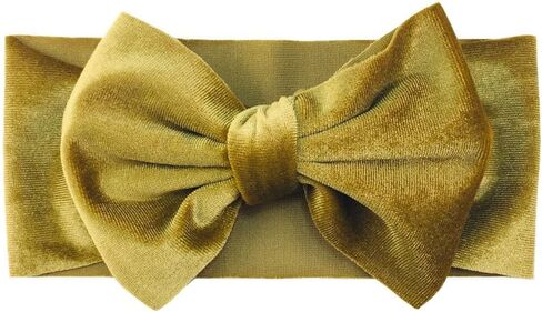 طفلة الطفلة 7 '' ناعمة كبيرة Bowknot Velvet Velvet Toddler Hairband for Photography Travel Party Fortival in Kuwait