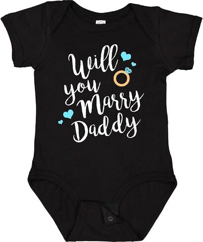 inktastic Will You Marry Daddy-ring White Baby Bodysuit in Kuwait
