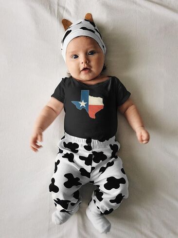 Pop Threads Texas Flag Lone Star State Map Retro Proud Texan Baby Toddler Kids Girl Boy T-Shirt in Kuwait