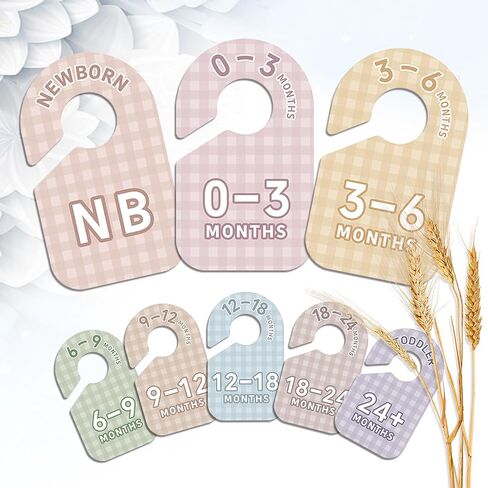 Baby Clothes Dividers for Closet,Beautiful Double-Sided Clothes Organizer for Boy & Girl Nursery,from Newborn to 24 Months. (Multi-Colored) in Saudi Arabia