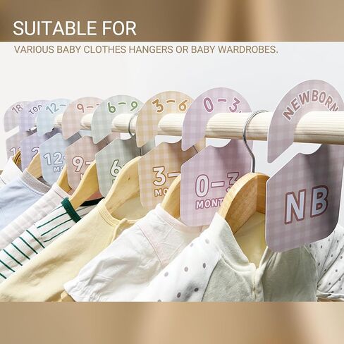 Baby Clothes Dividers for Closet,Beautiful Double-Sided Clothes Organizer for Boy & Girl Nursery,from Newborn to 24 Months. (Multi-Colored) in Saudi Arabia