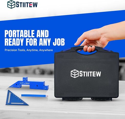 Setup Blocks Woodworking Tools – 7 PCS Aluminum Router Table Setup Bars, Height Gauge Block Set for Router Table & Table Saw Accessories, Precision Router Depth Gauge, Woodworking Set-Up Blocks (Blue) in Saudi Arabia