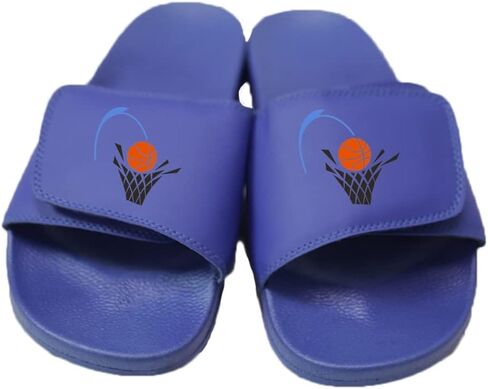 Custom Slides Sandals Shoes with Adjustable Strap Add your Text or Image in Saudi Arabia