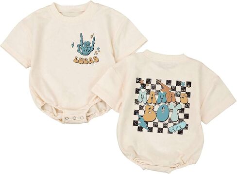 Personalized Mama's Boy Baby Romper, Baby Boy Mamas Boy Outfit, Mothers Day Baby Boy Outfit, Mamas Boy Baby in Saudi Arabia