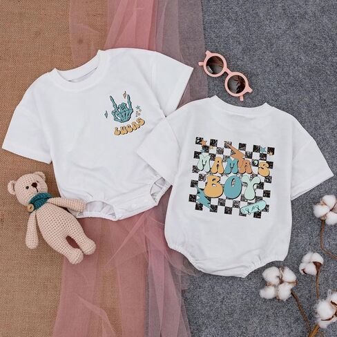 Personalized Mama's Boy Baby Romper, Baby Boy Mamas Boy Outfit, Mothers Day Baby Boy Outfit, Mamas Boy Baby in Saudi Arabia