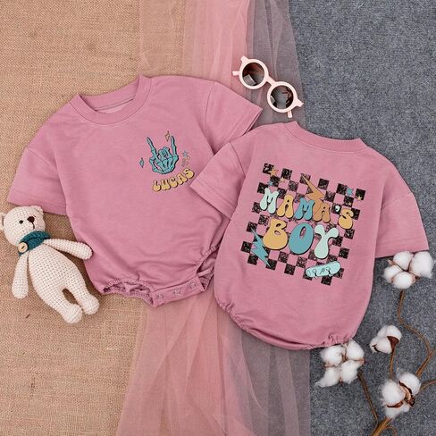 Personalized Mama's Boy Baby Romper, Baby Boy Mamas Boy Outfit, Mothers Day Baby Boy Outfit, Mamas Boy Baby in Saudi Arabia