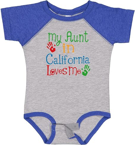 inktastic My Aunt in California Loves Me Baby Bodysuit in Saudi Arabia