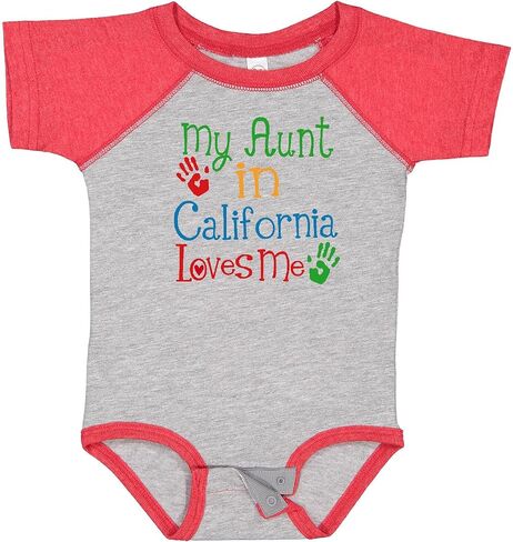 inktastic My Aunt in California Loves Me Baby Bodysuit in Saudi Arabia