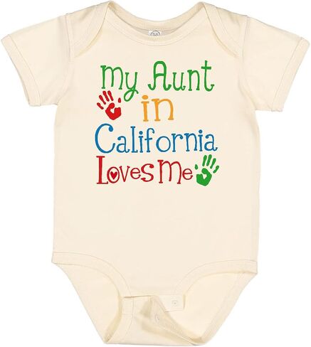 inktastic My Aunt in California Loves Me Baby Bodysuit in Saudi Arabia