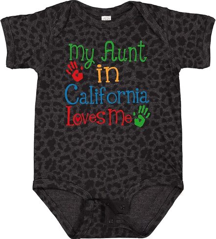 inktastic My Aunt in California Loves Me Baby Bodysuit in Saudi Arabia