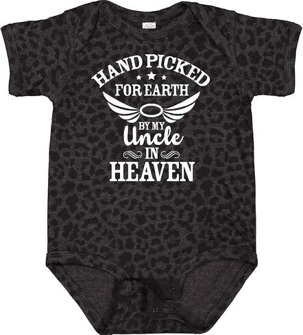 inktastic Handpicked for Earth By My Uncle in Heaven with Angel Baby Bodysuit in Saudi Arabia