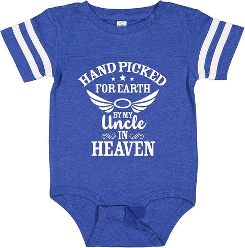 inktastic Handpicked for Earth By My Uncle in Heaven with Angel Baby Bodysuit in Saudi Arabia