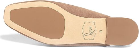 Anthony Veer Lara Suede Flat Mule for Women | Handcrafted in Italian Suede | Ortholite Bedded Insoles | Square Toe & Rubber Heel in Saudi Arabia