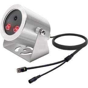 LINOVISION 4K UltraHD Explosion Proof Camera with Wide View Lens, POE Powered Network Camera with Stainless-Steel Case, 100ft IR Night Vision, for Refine Factory/Ocean Oil Field/Gas Station