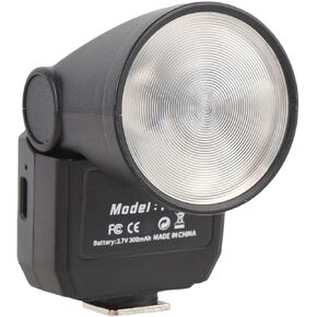 Micro Camera Flash, GN8 6500K CRI97 Retro DSLR Camera High Speed Flash, F02 Universal External Fill Light Portable Hot Shoe Mount Flash for Most Digital Cameras
