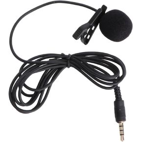 ERINGOGO Portable Mini Metal Clip Lavalier Condenser Mic for Phone Camera and Laptop Black High Sensitivity for Vlogging and Interviews