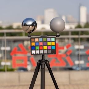 12.6cm VFX HDRI Chrome Ball + Grey Ball Profession Camera Reflector Stainless Steel Hollow Sphere Photographic Props Set