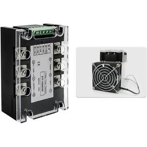 Three Phase AC Voltage Regulating Module Power Regulator Thyristor 380V Solid State Relay Dimming 25A-400A Potentiometer Control(Only Module,100A(18.8KW))