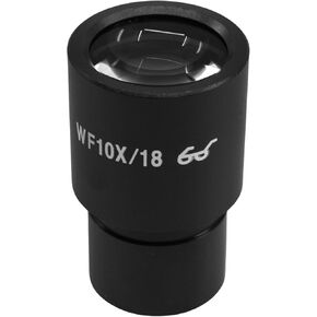 العدسة المجهرية ، WF10X/18MM - تكبير 10x ، حقل عرض 18 ملم - يناسب المجاهر المركبة ACCU -SCOPE