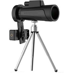 Portable Binoculars High Power 10x42 Monocular Telescope, BAK4 Prism Lens Monocular Compact with Long-Lasting with Smartphone Monocular Telescope Adapter and Tripod Concert