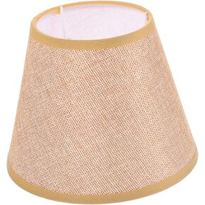 DOITOOL Elegant Drum Lamp Shade Fabric Lamp Shades for Boys and Girls Small Brown