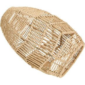 Decorative Rattan Lampshade for Home and Restaurant Vintage Hanging Light Cover for Bar and Dining Area Beautiful Chinese Style Design