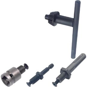 1.5-10mm Precise Drill Chuck Converter 3/8''-24UNF Thread Quick Change Adapter SDS-Plus Shank 1/4" Hex Chuck