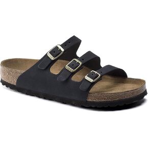 Birkenstock Women's Florida SFB Nubuck Midnight 41 N