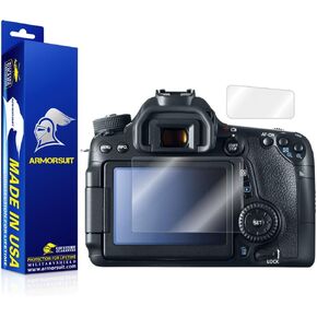 ArmorSuit 2+2 Pack Screen Protector For Canon EOS 90D, 80D, 70D (Top LCD Screen Protector Included) MilitaryShield Anti-Bubble HD Clear Film - Made in USA
