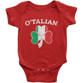 ThreadRock Baby O'Talian Italian Italian Irish Shamrock Infant