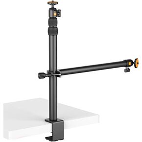 Extend Light Stand 90cm Desk Lights Stick Mount Removable Ballhead 1/4 Screw for LED Video Light